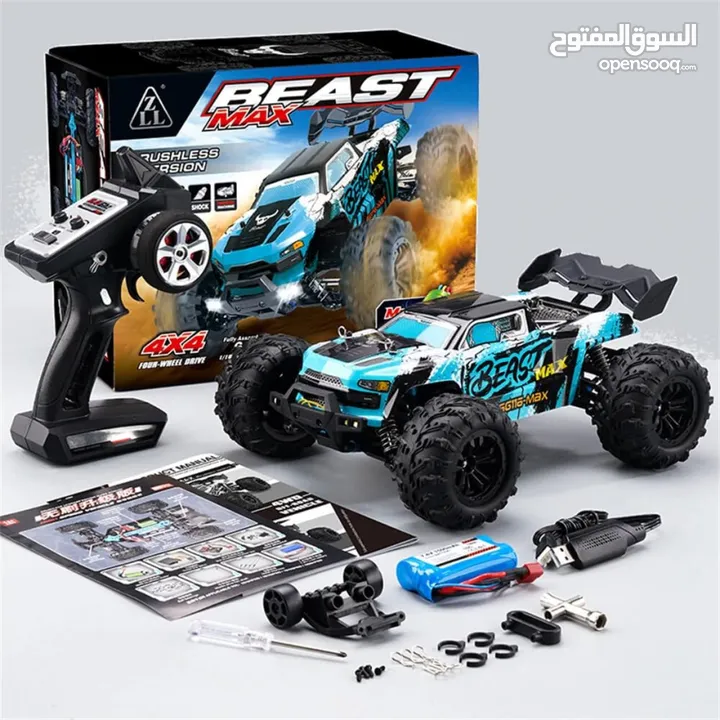 سياره ريموت كنترول للهواه ماركه  ZLL Beast SG116 MAX Brushless 1/16 Scale 4WD