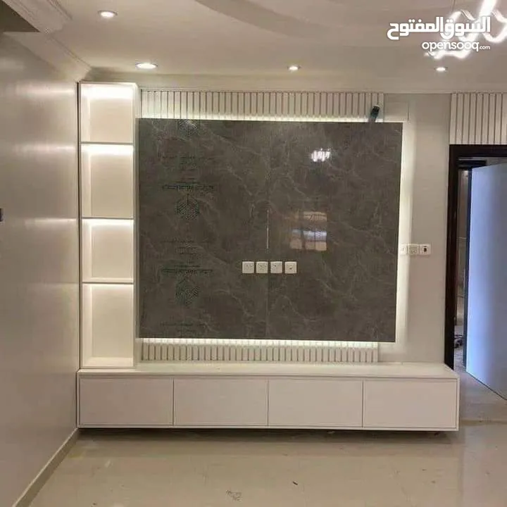 بديل الحجر وبديل الرخام وبديل الخشب والفاير بليس ورق جدران والشيبورد باركيه