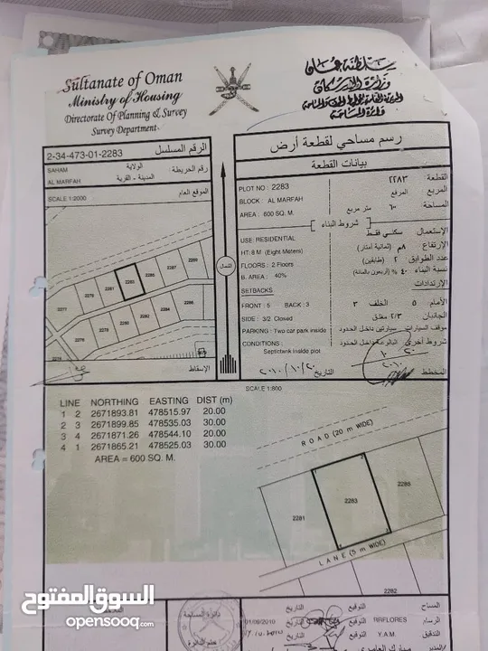 توجد لدينا مجموعة أراضي للبيع في ولاية صحم