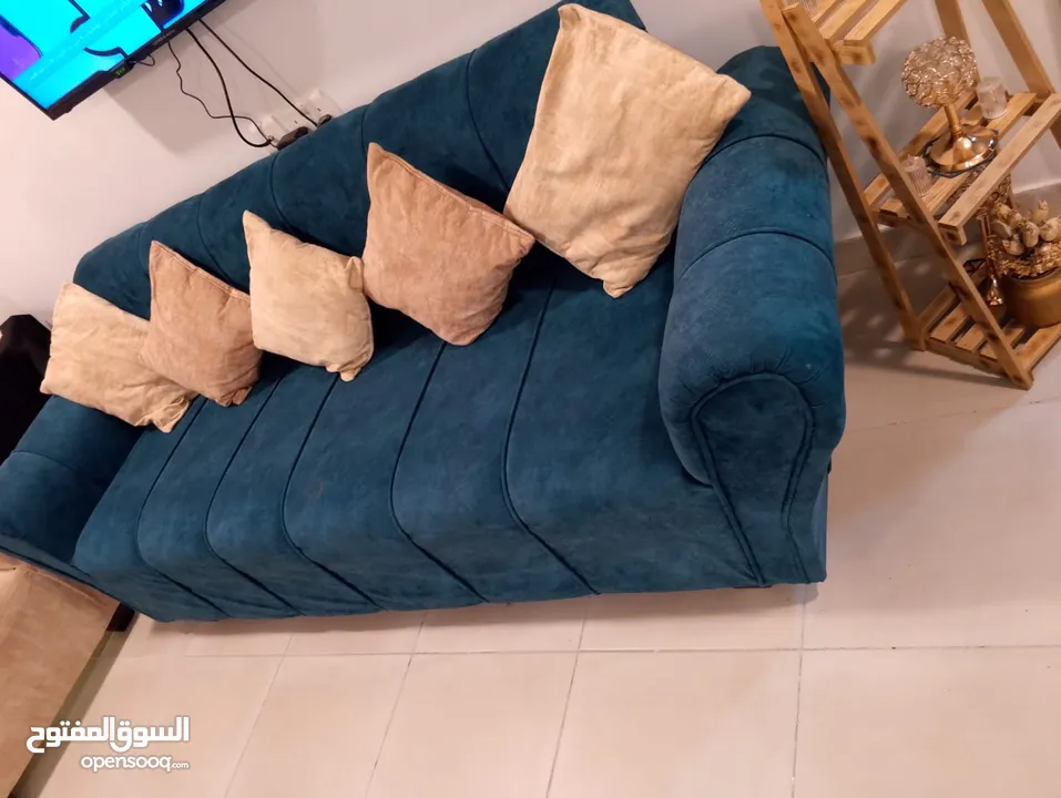طقم كنب مستعمل  بسعر حرق