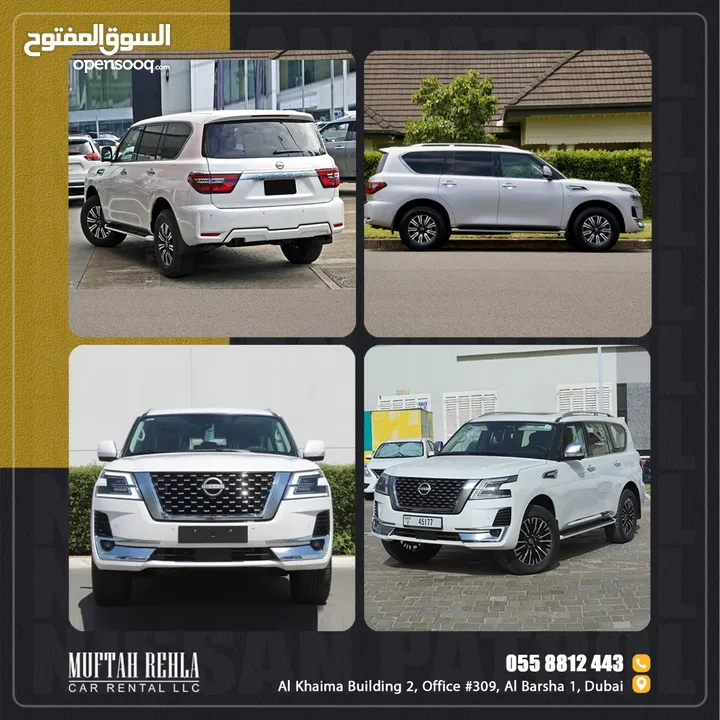 نيسان باترول بلاتينيوم موديل 24 أصفار يومي أسبوعي شهري سنوي Nissan patrol platinum 2024