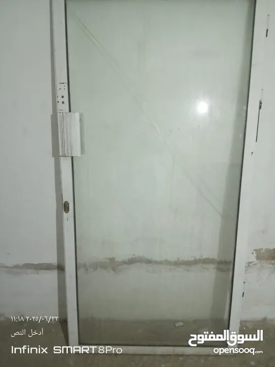 باب المنيوم جاهز بدون إطار