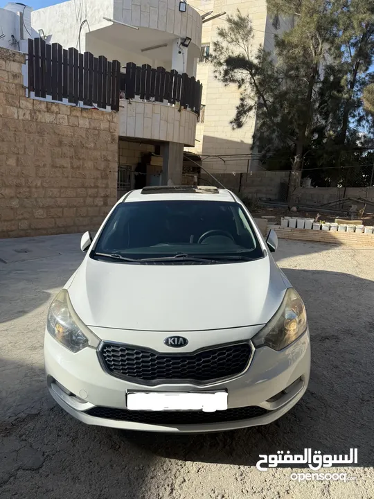 كيا سيراتو k3 ماتور 1600 نخب موديل 2014 مع فتحة سقف