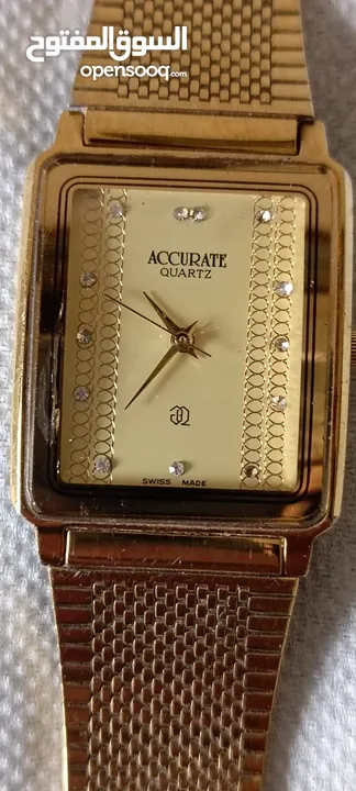 ساعة سويسرية أصلية بحالة ممتازة