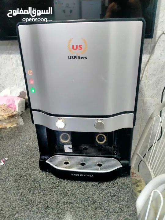كولر ماء كوري us filters مع فلتر بحالة ممتازة