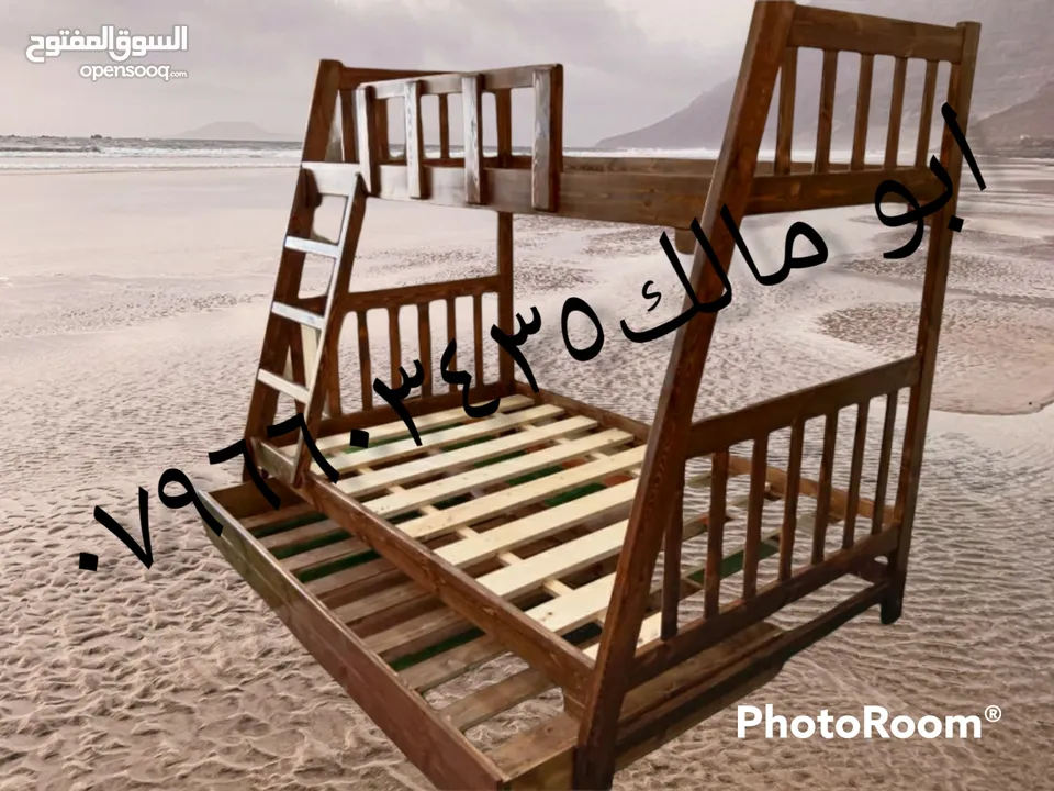 تخت طابقين تخوت وأسرة من أحسن انوع الخشب حسب الطلب صناعة ممتازة سرير  مفرد لا نعمل بتجاري