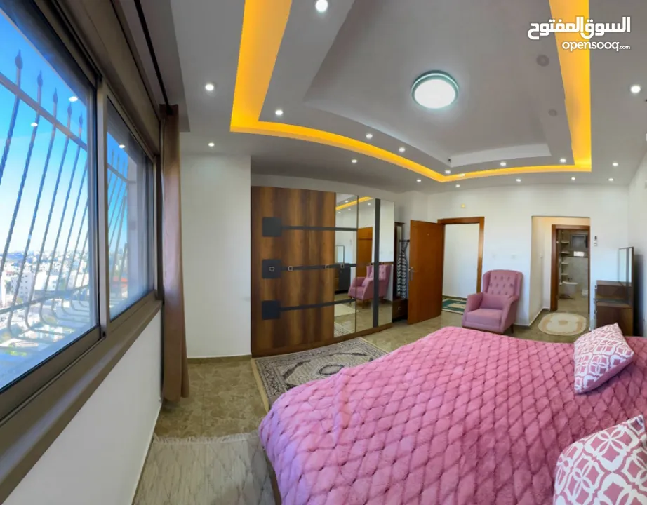 روف للايجار مفروش بالكامل في اجمل مناطق البيرة التواصل مع المالك مباشرة دون عمولة (1250) دولار