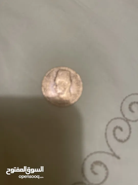 عملة معدنيةلإعلي سعر فئة مليم من عهد الملك فاروق تاريخ 1938 ميلادي