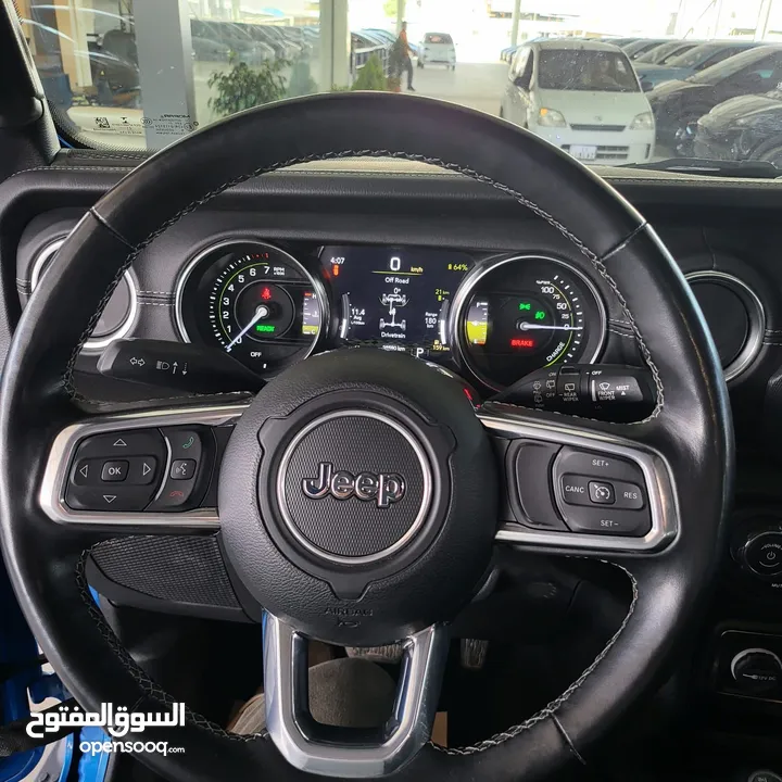 Jeep wrangler 4xe 2021 hybrid plug-in  2000c turbo charger 375 hp