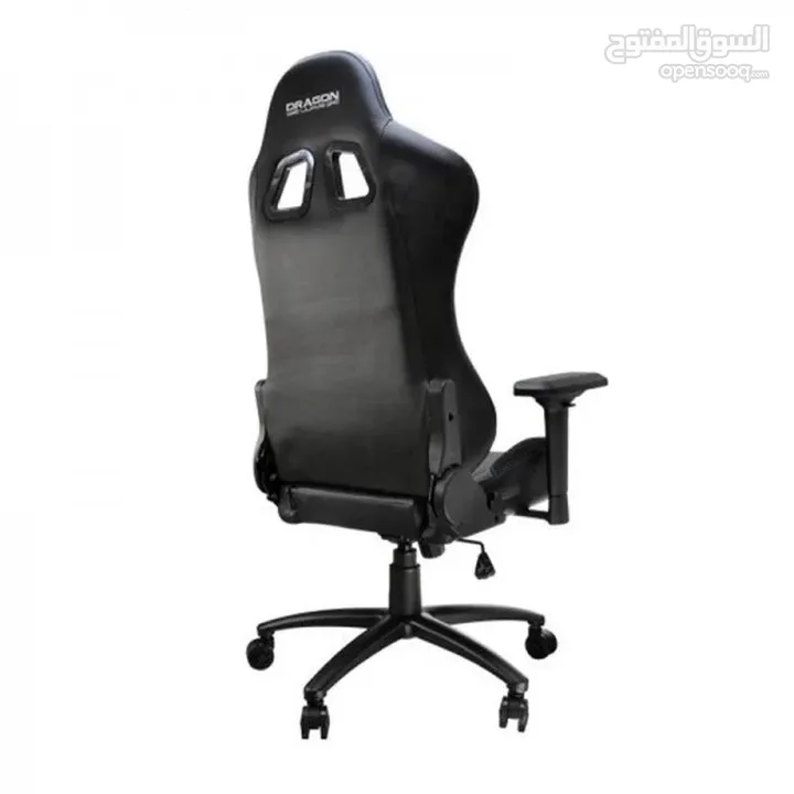 كرسي جيمنغ مريح لساعات اللعب الطويلة لون اسود  Dragon War Gaming Chair GC-003 السعر شامل التوصيل
