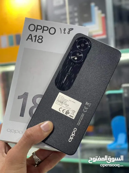 جديد oppo A18 رام 8 جيجا 128 مكفول سنة متوفر توصيل