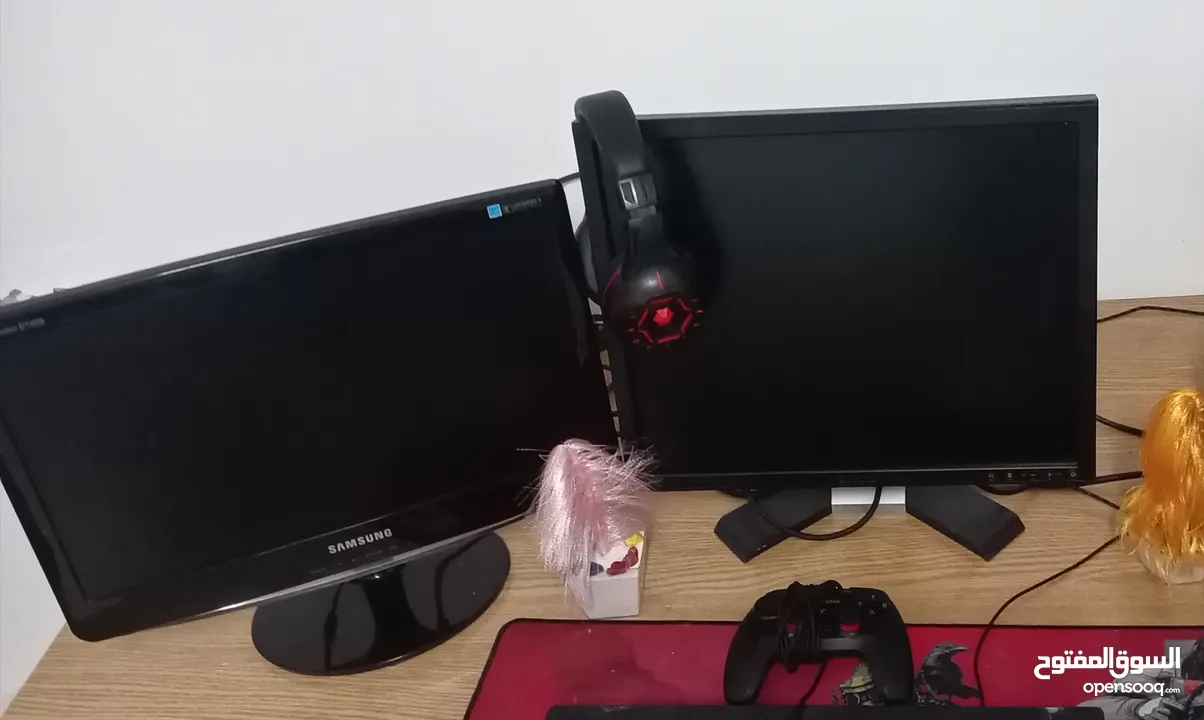 شاشة gaming وكاله dell + samaung