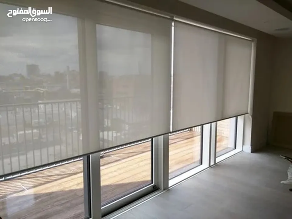 تفصيل و تركيب و صيانة جميع انواع ستائر الزيبرا التركية و اللنن و الرولو و جميع انواع الستائر القماش
