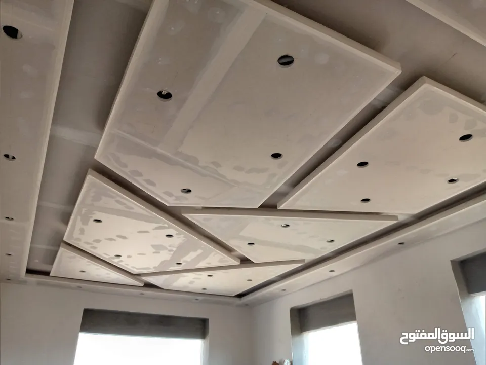 ديكورات جبسومبورد ، وفورسيلنغ ، والواح PVC المقاومة للرطوبة ، ارضيات باركيه خشب ، واجهات ديكورية ،..