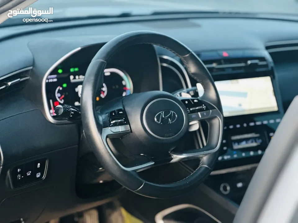 هونداي توسان 2022 فل بدون فتحة سقف  2x4 ///240Hp بنزين + كهرباء  ( Haybrid) 1600cc