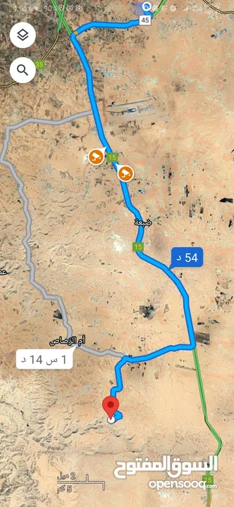 للبيع قطعة أرض 10 دونم في الثريا ام الرصاص بجانب الوطنيه