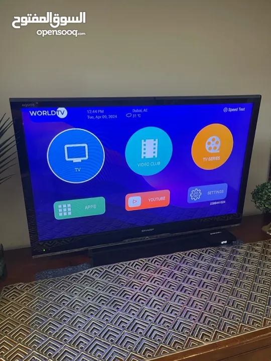 Sharp TV with remote