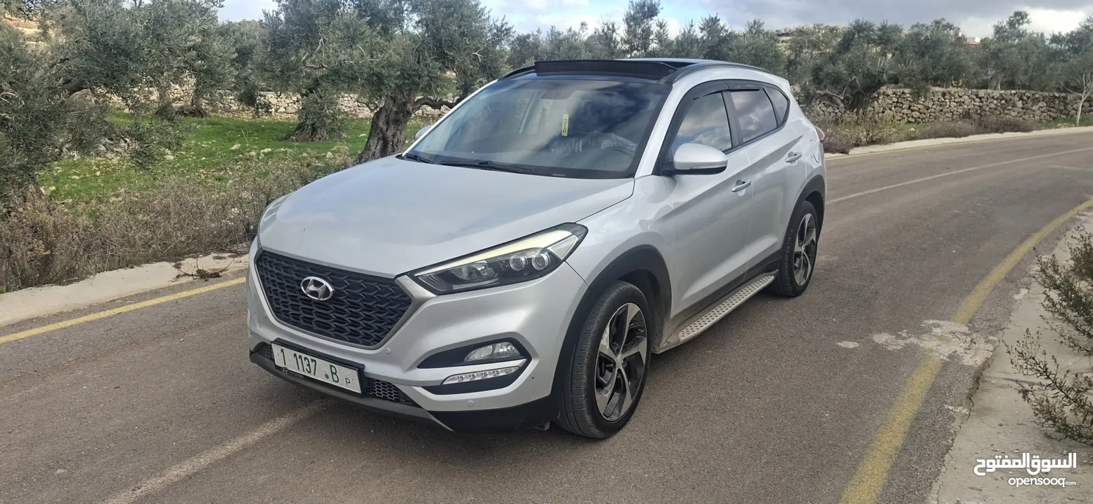 جيب هواندي توسان موديل 2016-ماتور 2000ديزل فل فل اضافات مع فتحة سقف بنوراما الجيب فحص شركة ونخب