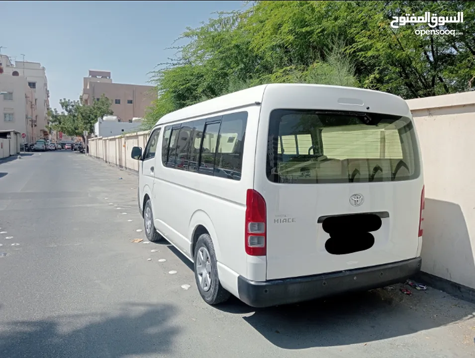 TOYOTA HIACE MID ROOF 2011 FOR RENT MONTHLY AND YEARLY BASIS CONTACT NUMBER