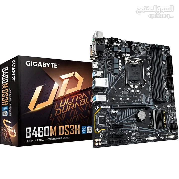 معالج انتل i5 جيل عاشر وبورد gigabyte b460