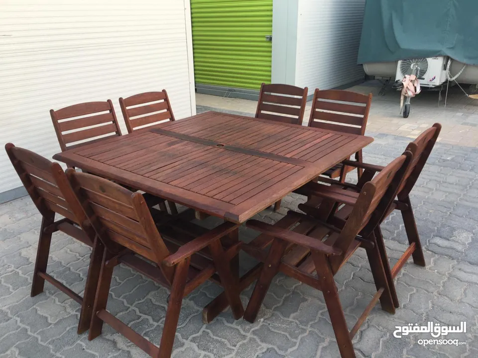 Dining Table With Eight Chairs For Sale