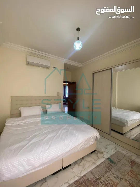 شقة مفروشة للايجار في اجمل مناطق ام اذينة غرفتين نوم مساحة 95 متر مربع.