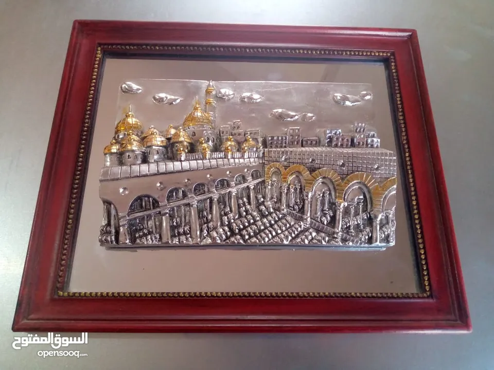 برواز من النحاس و القصدير وقشره فضه مجسم 3D روعه