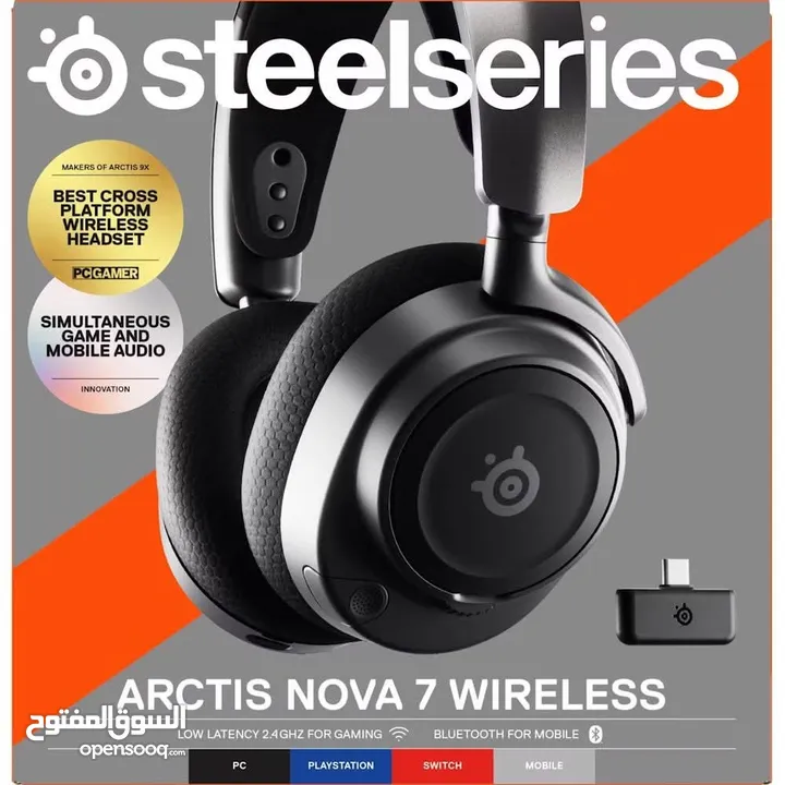 SteelSeries Arctis Nova 7 Wireless Gaming Multi-Platform سماعات