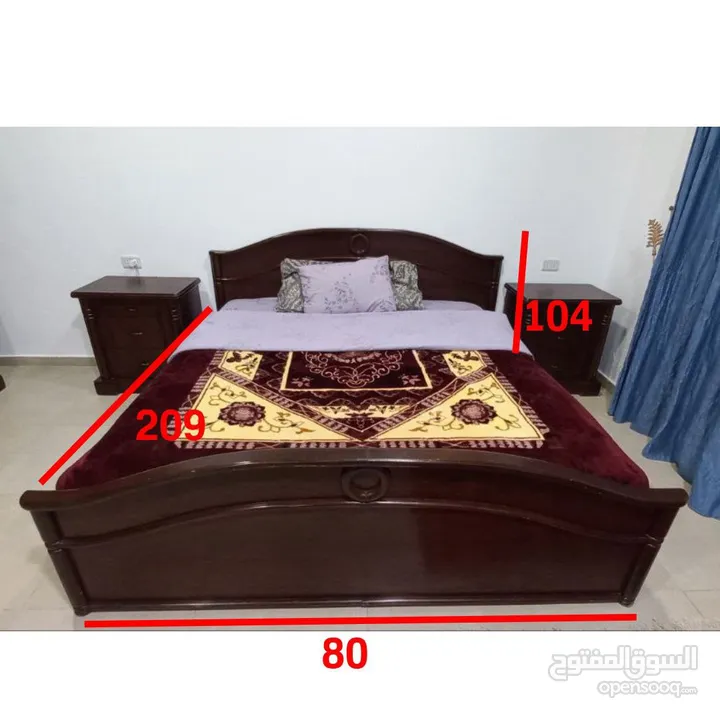 غرفة نوم خشب للبيع
