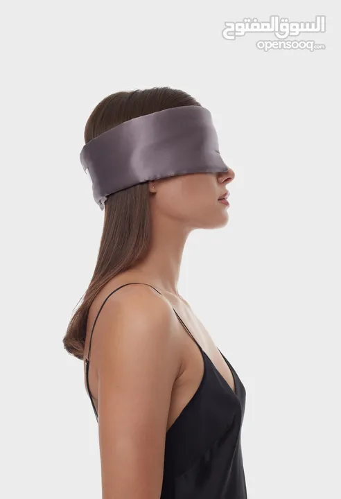 قناع نوم حريري فاخر 100٪ طبيعي Luxury Silk Sleep Mask for Deep Relaxing Sleep