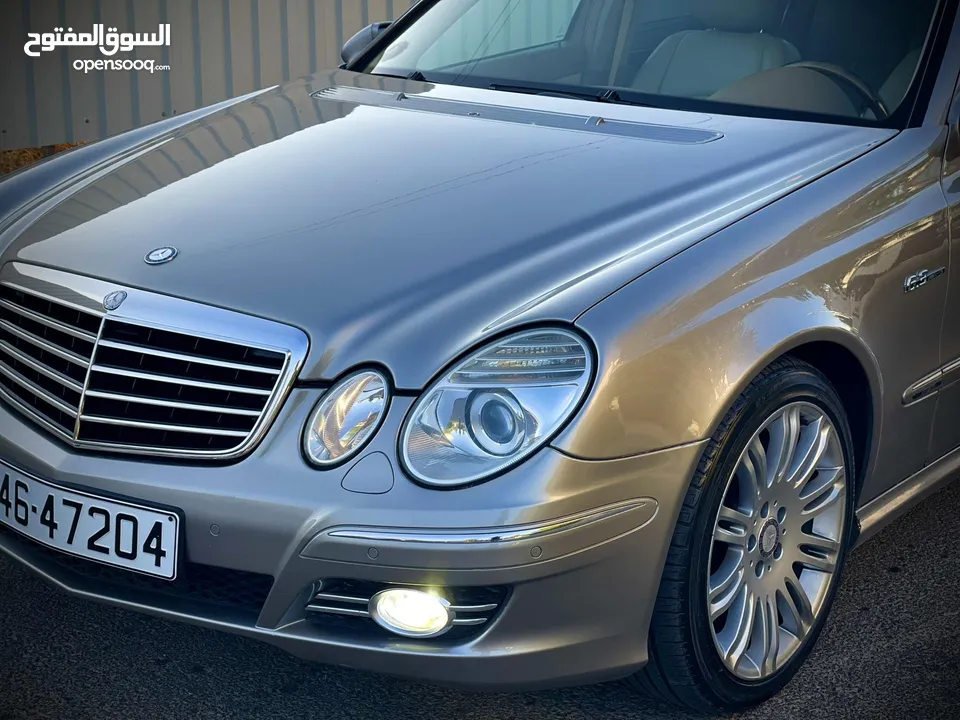مرسيدس e200 موديل 2008 فحص كامل فل كامل اعلا المواصفات مميزة جدا بنظافتها
