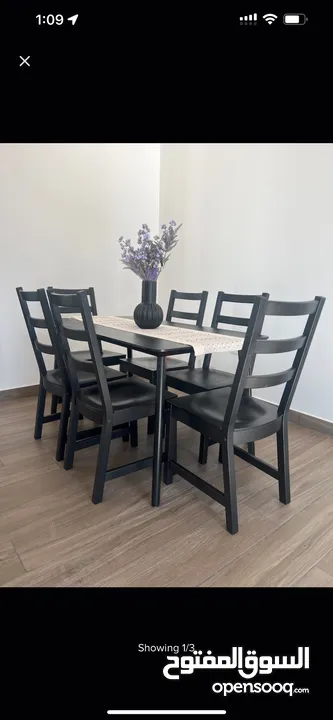 Dining table with chairs