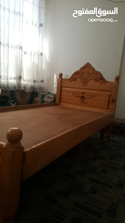 سرير نفر سويدي خشب اصلي من القديم 190×90