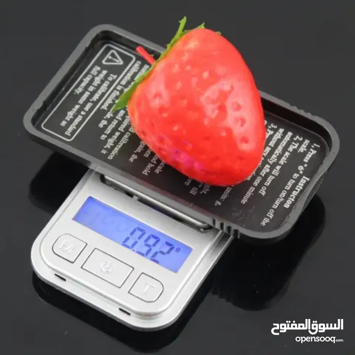 ميزان محمول صغير ميزان غرامات الكتروني وزن ذهب فضه خرز و بهارات و الطعام دقيق حساس مع حافظه و كفر