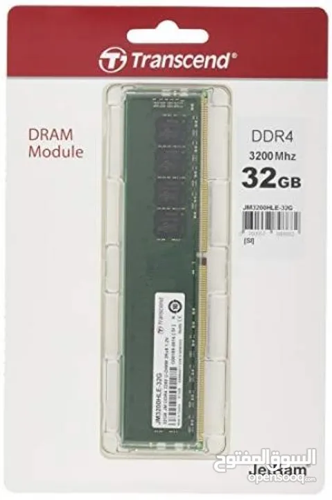 pc transcend DDR4 32 GB ram COMPUTER رامات كمبيوتر مكتبي 32 جيجا 