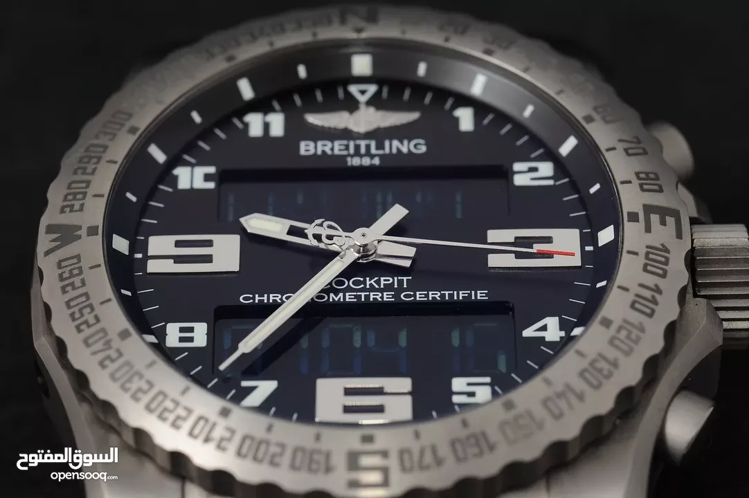 Breitling Cockpit B50 Professional EB5010 Black Dial Titanium full set box paper