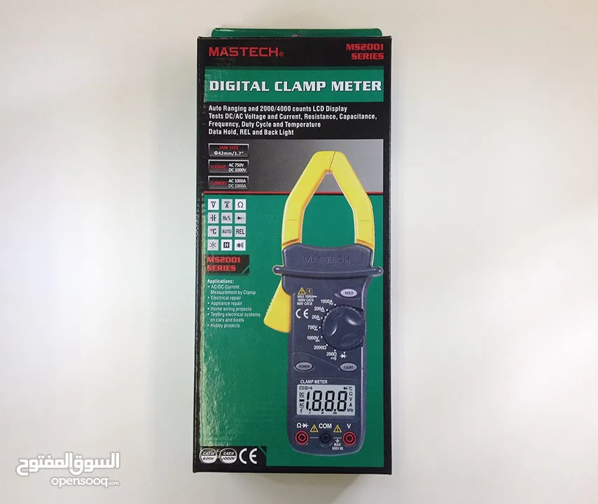 Mastech MS2101 AC/DC Digital Clamp Meter with 4000 Counts