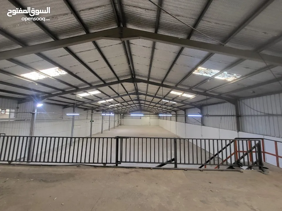 هنجر للإيجار صناعي عمان - عين الباشا مساحات من 400م2 الى 4700م2 صناعات خفيفه ومتوسطة هناجر ومستودعات