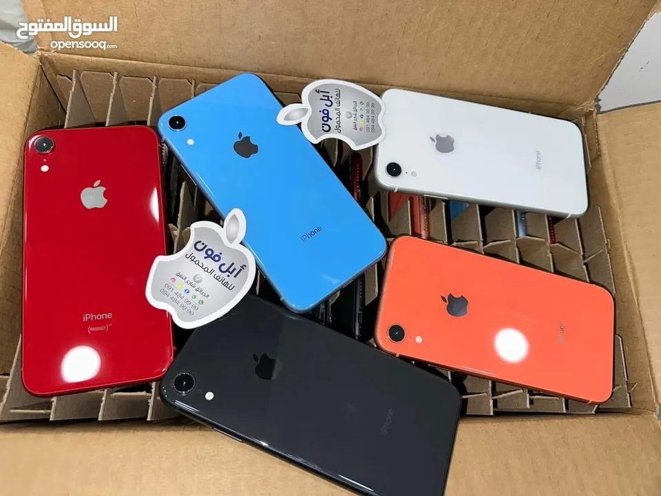 متوفر ايفونات XR الاصلي جيجا 64 و 128 بطاريات مشكل هدية كفر ولزقة وشاحن الاصلي متوفر توصيل