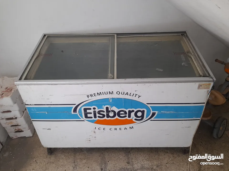 فريزر بطح للبيع شغال 100 الميه شركة