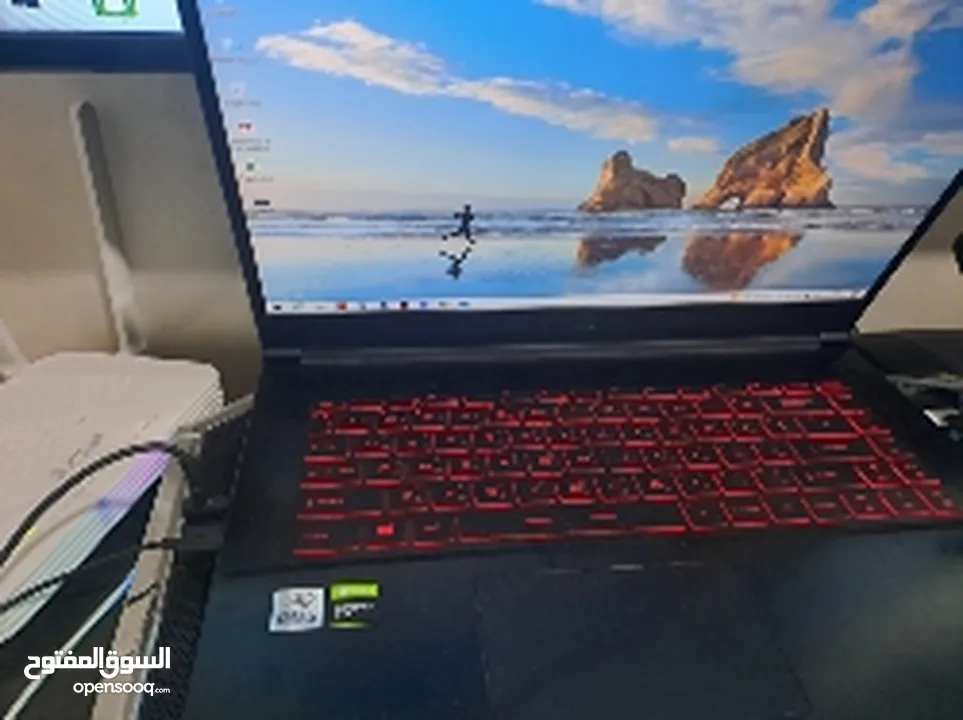 لاب توب msi شبه جديد توب نظافه المواصفات بصور رام 20 جيجا   SSD 256 HARD 1 TERA