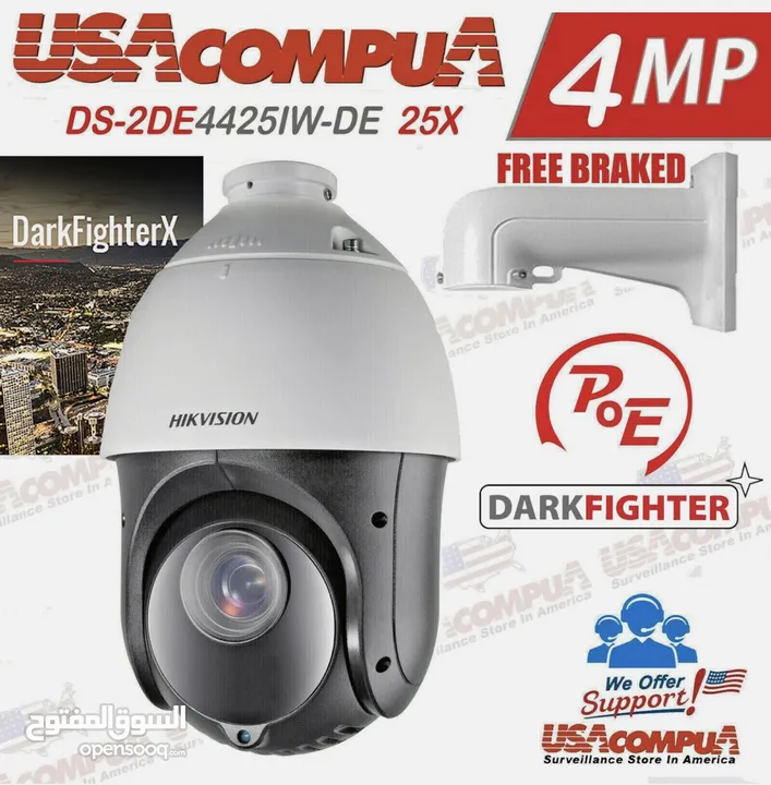 HIKVISION PTZ 4MP 25X ZOOM 150M IR IP NETWORK DS-2DE4425IW-DE DARKFIGTHER