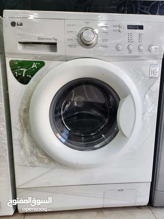 غسالة LG , direct drive 7kg / Samsung 8kg/BEKO 9kg/BEKO 7kg  مستخدم بحالة وكالة كفالة 6 شهور