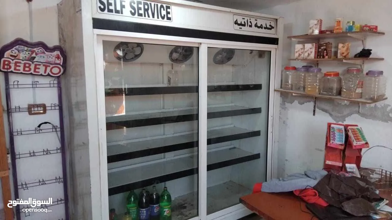 ثلاجه محلات كبيره عباره عن وكاله للبيع  ثلاجه شغل محلات