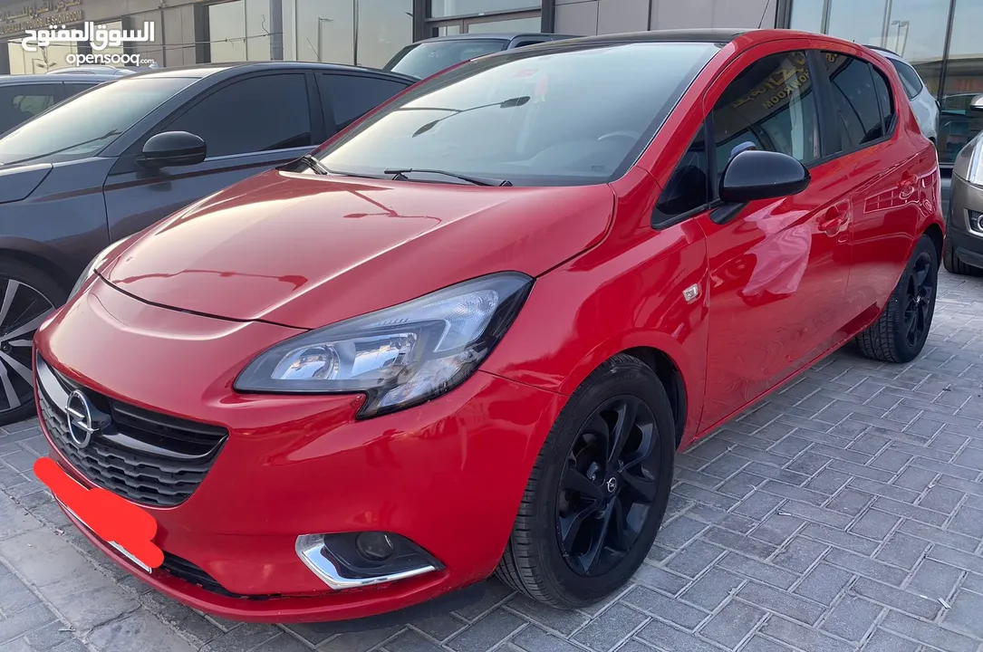 اوبل كورسا 2015 احمر خليجي Opel Corsa 2015, Gulf red