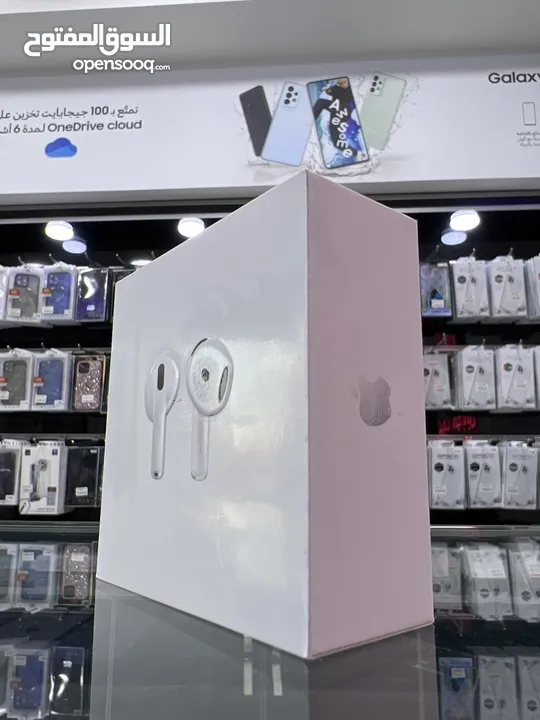 Apple AirPods 4 (NEW 2024) سماعات ابل الجديدة كليا ابل ايربودز 4 الاصلية جديدة مسكرة بالكرتونة