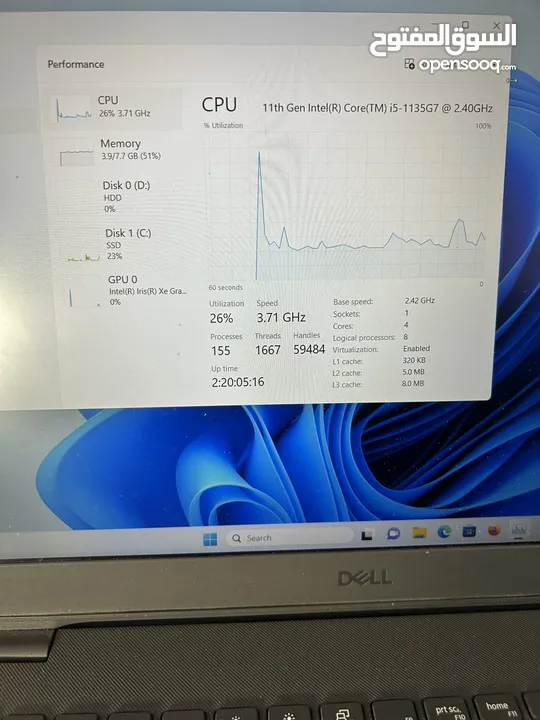 اجهزة لابتوب Dell كلهم جيل حادي عشر i7/i5 للبيع بسعر حرررق