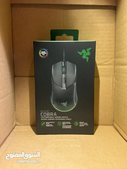 ماوس ريزر كوبرا سلكي اصلي  Razer Cobra Wired Mouse