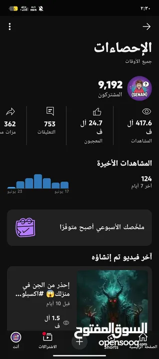 قناة يوتيوب للبيع