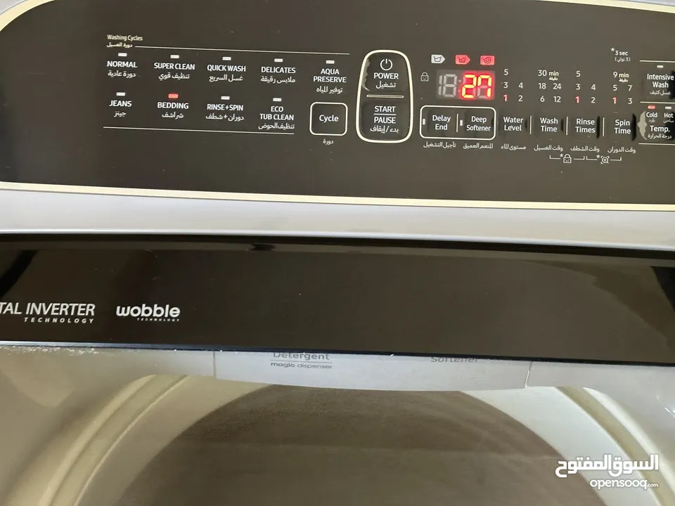 غسالة + نشافة سامسونج فل اوتوماتيك 13 كيلو ضمان 10 سنوات  Washer&dryer full automatic samsung 13kg